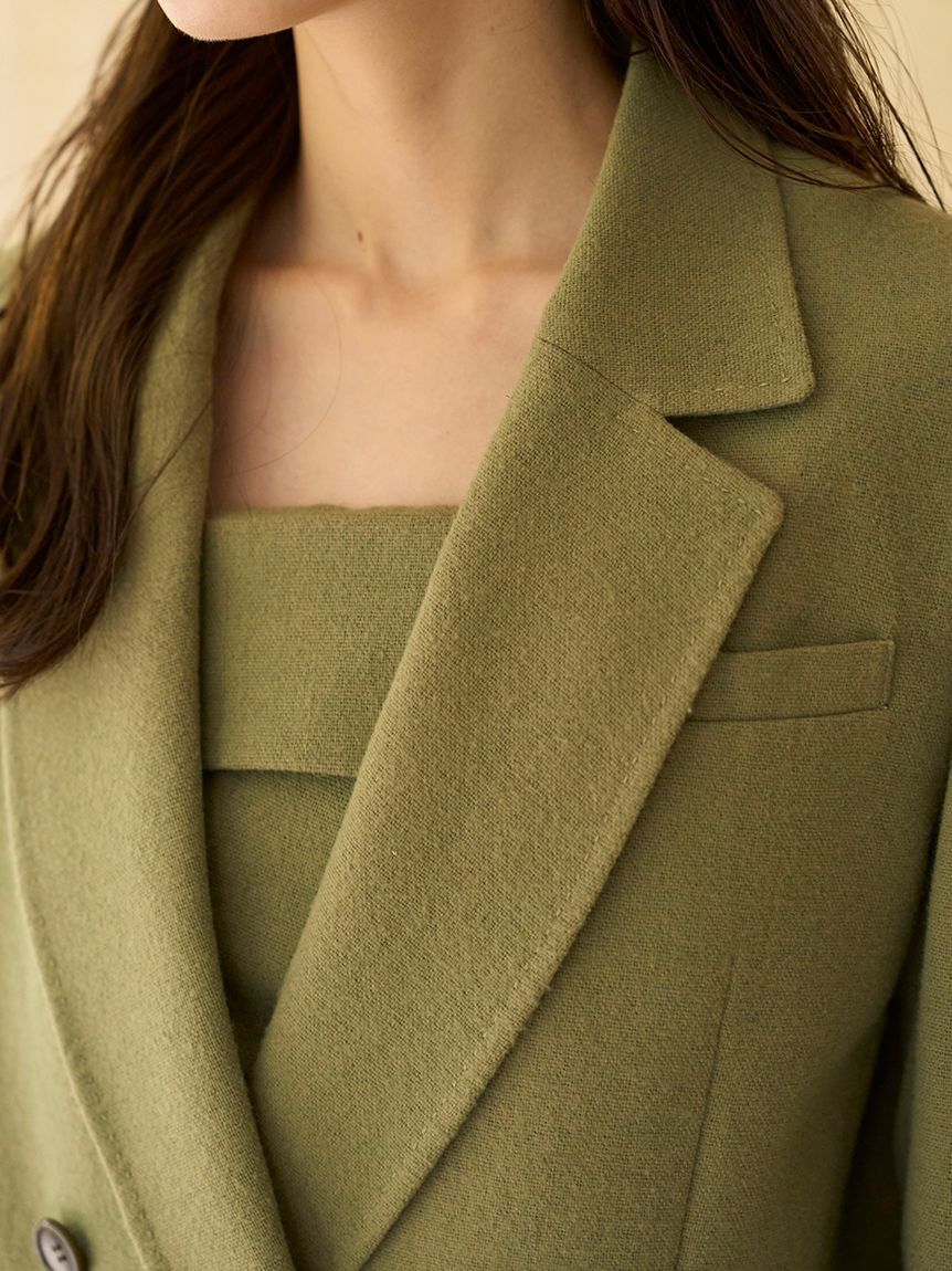 SNIDEL「オーバーサイズウールジャケット」|テーラードジャケット|