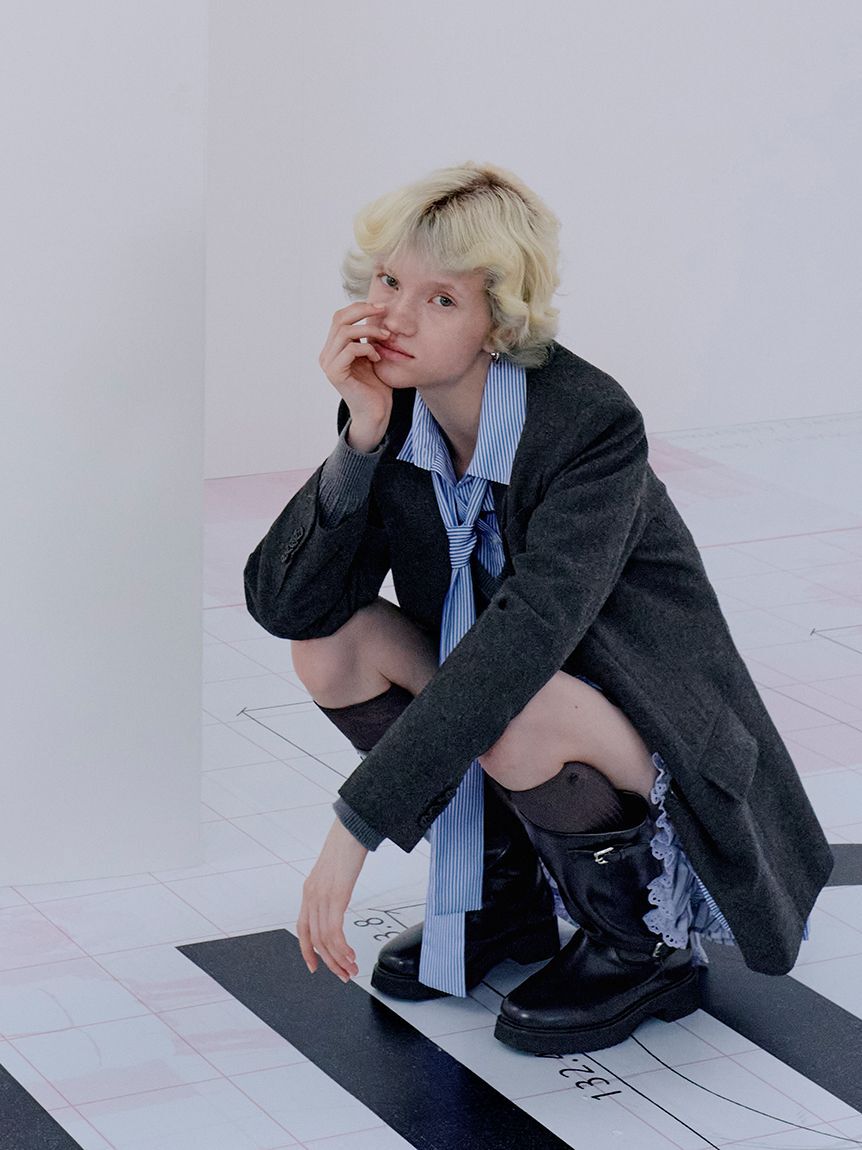 SNIDEL「オーバーサイズウールジャケット」|テーラードジャケット|