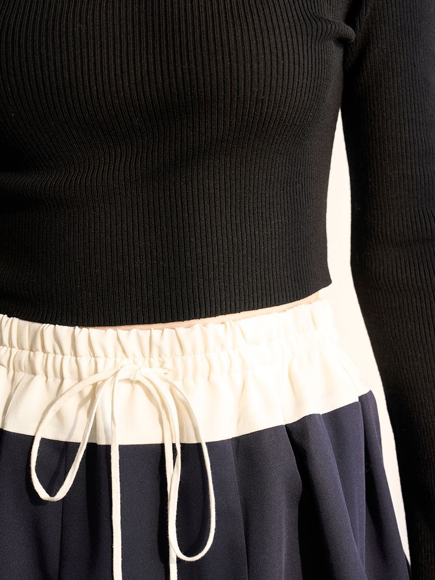 SNIDEL「2wayクロップドハイネックプルオーバー」|ニット・セーター|