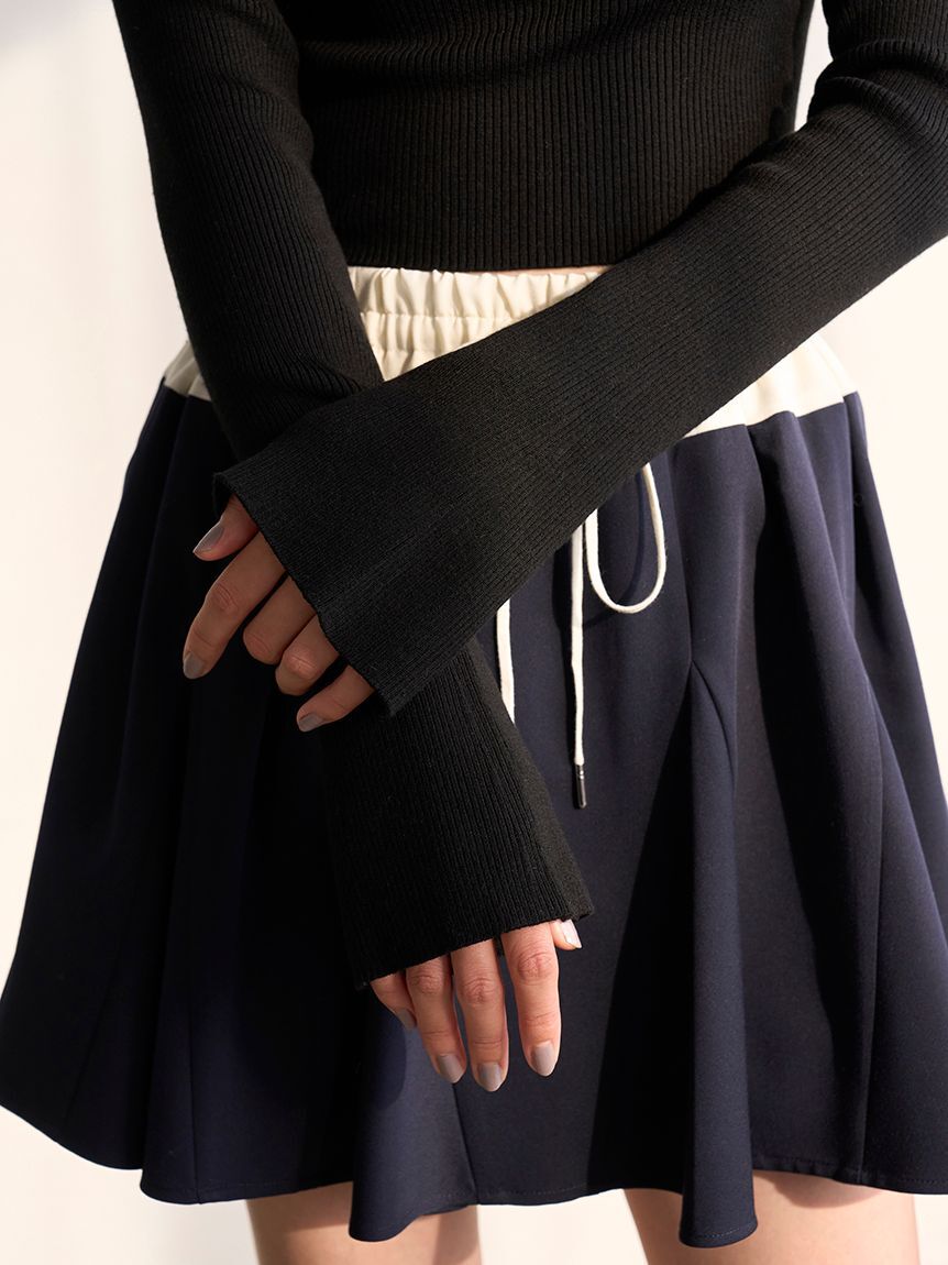 SNIDEL「2wayクロップドハイネックプルオーバー」|ニット・セーター|