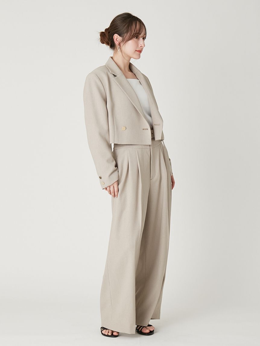 FRAY I.D「ハイウエストベルトパンツ／UVカット」|チノ|