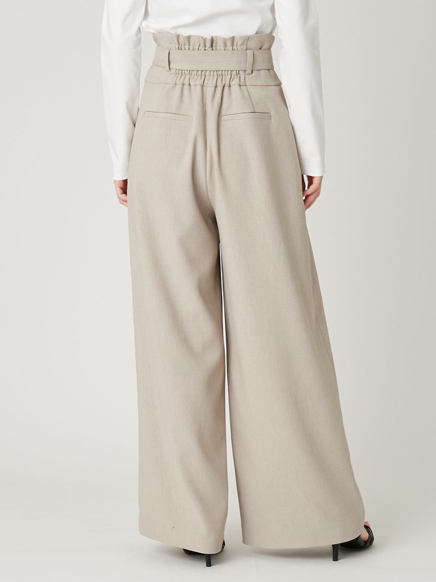 FRAY I.D「ハイウエストベルトパンツ／UVカット」|チノ|