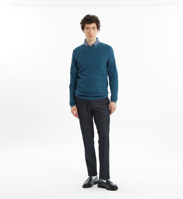 MACKINTOSH PHILOSOPHY「ミニワッフル クルーネックニット」|ニット・セーター|