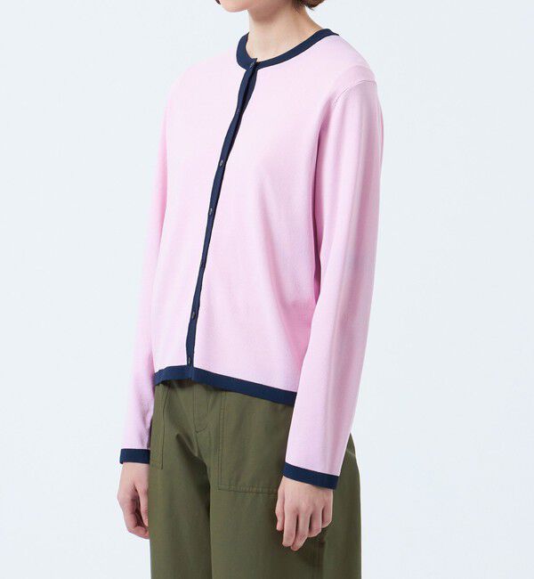 MACKINTOSH PHILOSOPHY「バイカラートリムクルーネックカーディガン」|ニット・セーター|