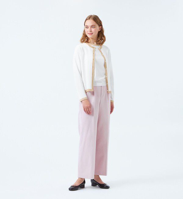 MACKINTOSH PHILOSOPHY「バイカラートリムクルーネックカーディガン」|ニット・セーター|