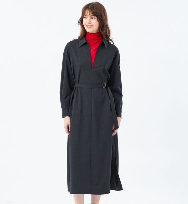 MACKINTOSH PHILOSOPHY「ウールトロスキッパーワンピース」|ワンピース|ネイビー