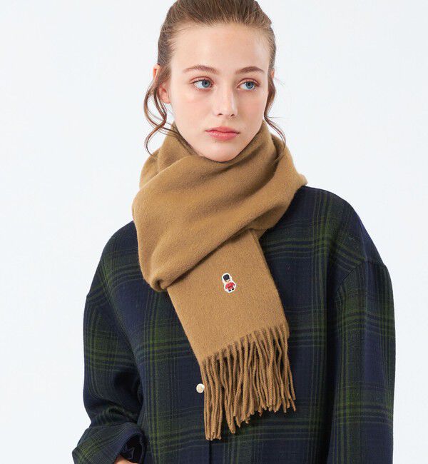 MACKINTOSH PHILOSOPHY「【WEB&一部店舗限定】バッキンガムベア ウールマフラー」|マフラー|ベージュ
