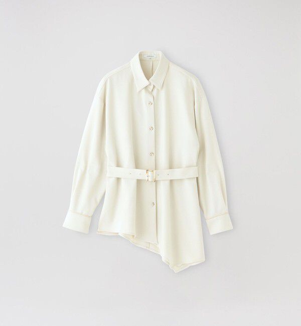  「【ドラマ着用商品】アシンメトリーシャツアウター」|シャツ・ブラウス|ホワイト