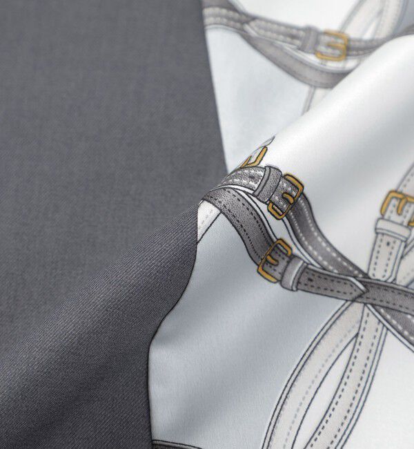  「バックスカーフシャツワンピース」|ワンピース|