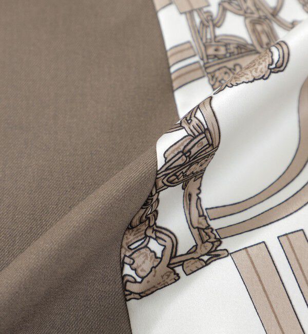  「バックスカーフシャツワンピース」|ワンピース|