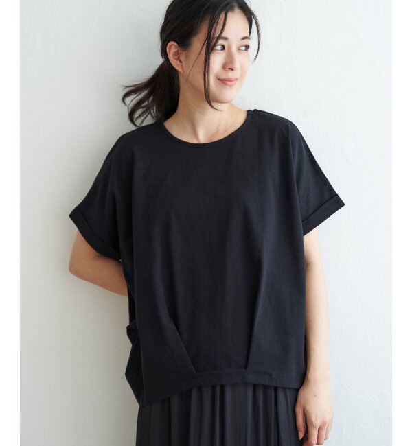 ikka「冷感ドルマンタックプルオーバー」|その他|ブラック