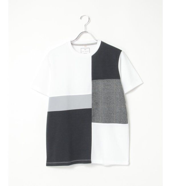 ikka「ブロックスグレンチェックキリカエＴ」|Tシャツ・カットソー|