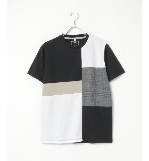 ikka「ブロックスグレンチェックキリカエＴ」|Tシャツ・カットソー|