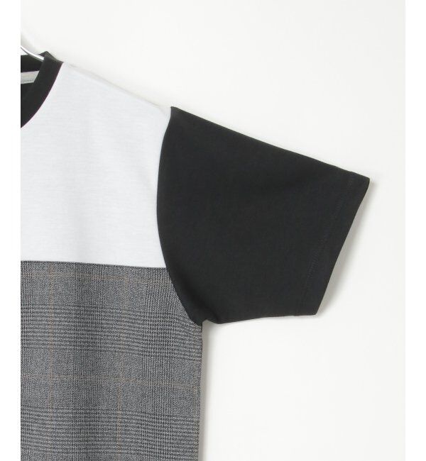 ikka「ブロックスグレンチェックキリカエＴ」|Tシャツ・カットソー|