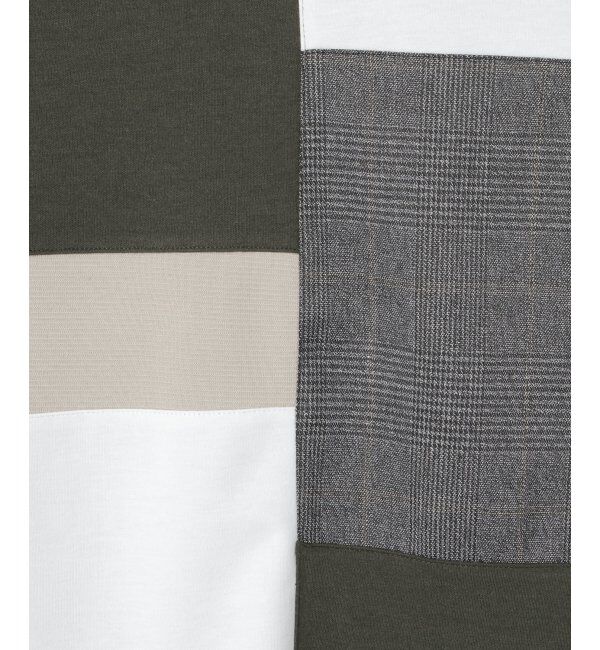 ikka「ブロックスグレンチェックキリカエＴ」|Tシャツ・カットソー|