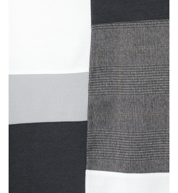 ikka「ブロックスグレンチェックキリカエＴ」|Tシャツ・カットソー|