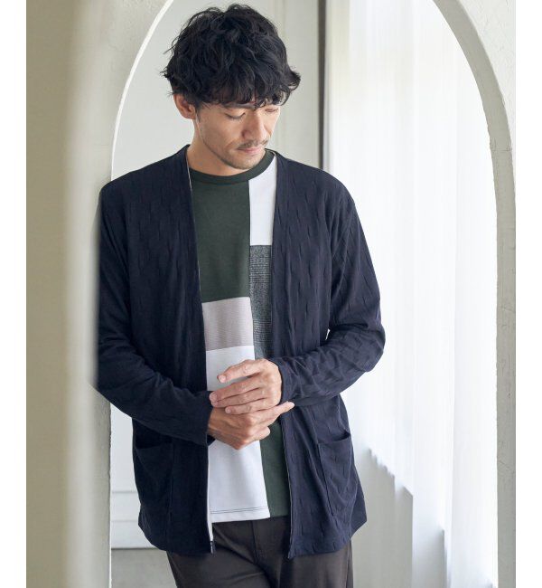 ikka「ブロックスグレンチェックキリカエＴ」|Tシャツ・カットソー|