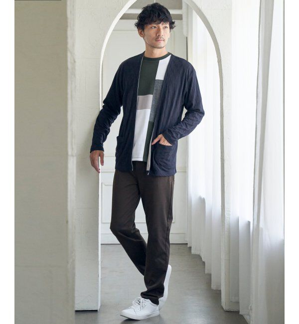 ikka「ブロックスグレンチェックキリカエＴ」|Tシャツ・カットソー|