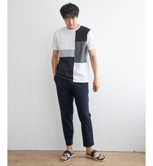 ikka「ブロックスグレンチェックキリカエＴ」|Tシャツ・カットソー|