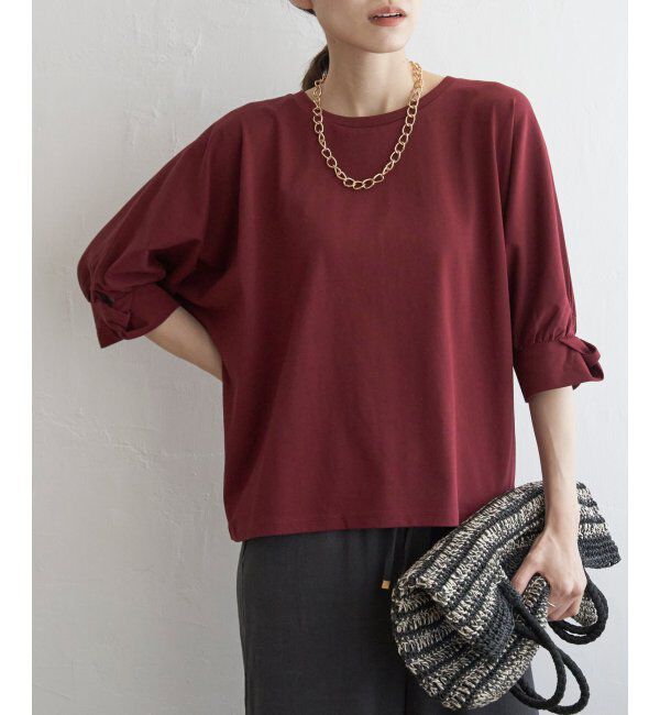 ikka「冷感ツイストドルマンプルオーバー」|プルオーバー|