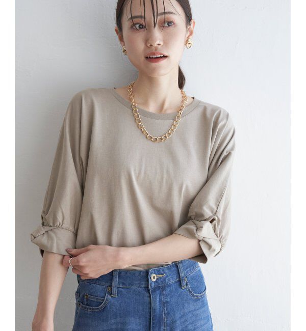 ikka「冷感ツイストドルマンプルオーバー」|プルオーバー|