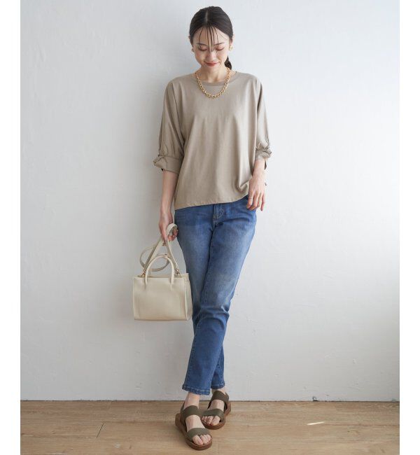 ikka「冷感ツイストドルマンプルオーバー」|プルオーバー|