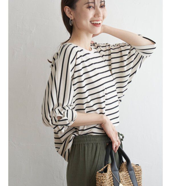 ikka「冷感ツイストドルマンプルオーバー」|プルオーバー|