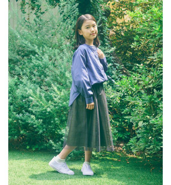 ikka kids「【親子おそろい】チュールロングスカート（120~160cm）」|スカート|