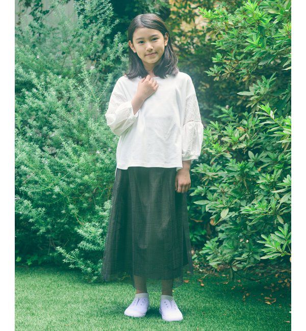 ikka kids「【親子おそろい】チュールロングスカート（120~160cm）」|スカート|