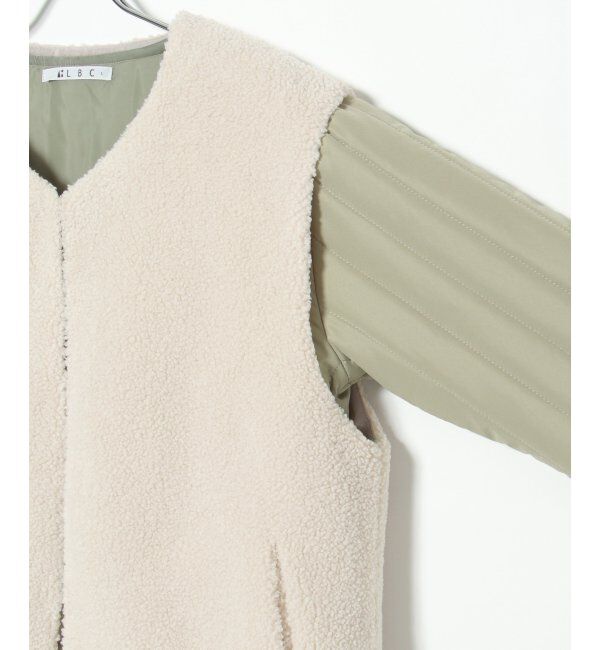 Lbc with Life「【2点セット】ボアベストキルトアウターセット」|ブルゾン・スタジャン|