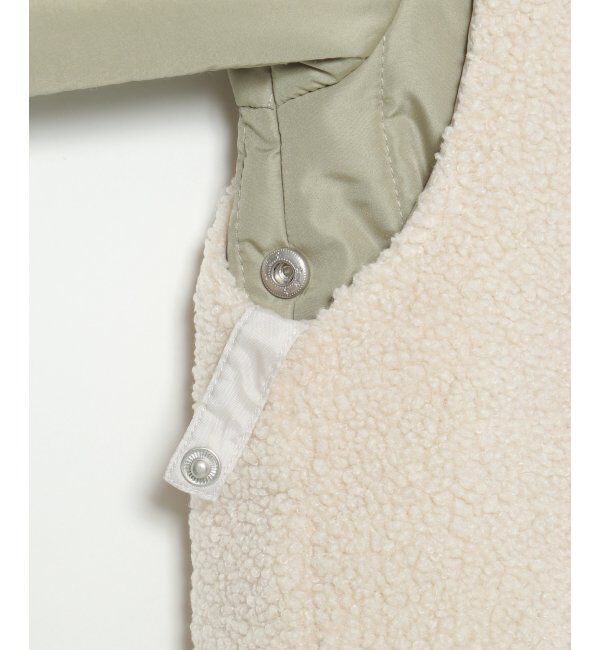 Lbc with Life「【2点セット】ボアベストキルトアウターセット」|ブルゾン・スタジャン|