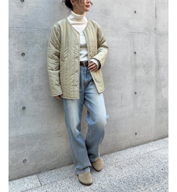 Lbc with Life「【2点セット】ボアベストキルトアウターセット」|ブルゾン・スタジャン|