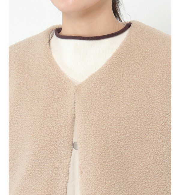 Lbc with Life「【2点セット】ボアベストキルトアウターセット」|ブルゾン・スタジャン|