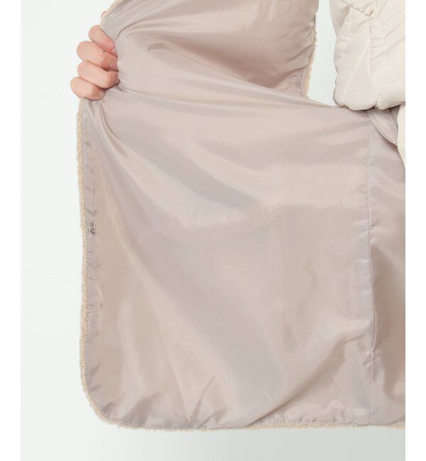 Lbc with Life「【2点セット】ボアベストキルトアウターセット」|ブルゾン・スタジャン|