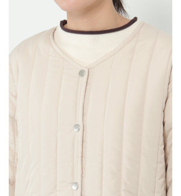 Lbc with Life「【2点セット】ボアベストキルトアウターセット」|ブルゾン・スタジャン|