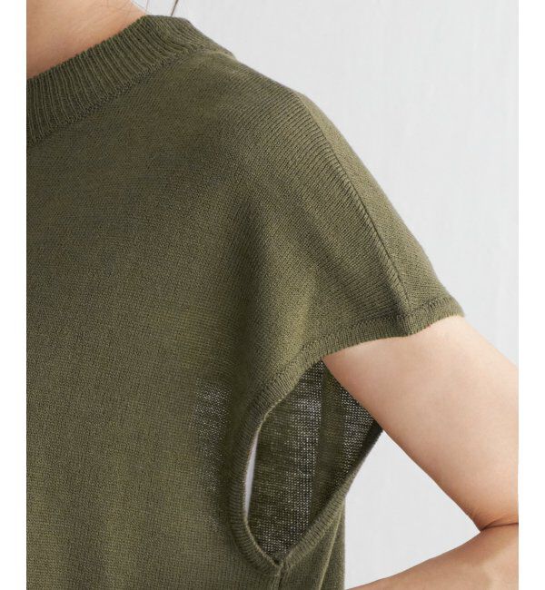 Lbc with Life「【2点セット】透かし編みカーデセットニットワンピ」|ワンピース|