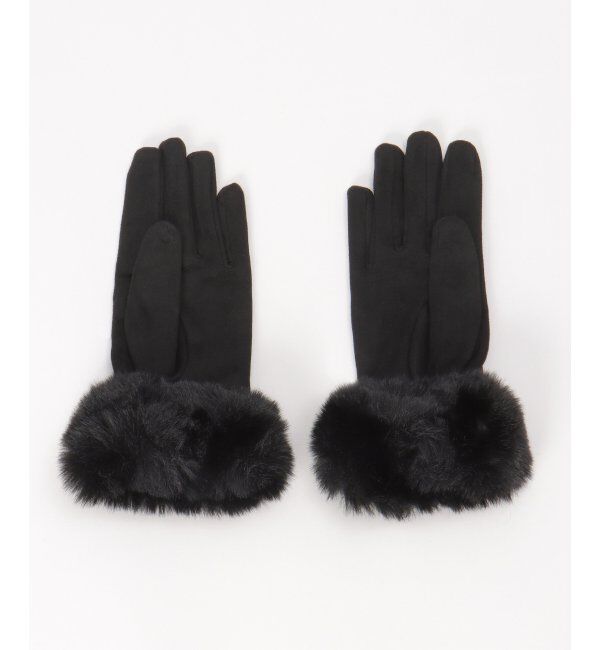 Lbc with Life「リボン＆ファー付きグローブ」|手袋|