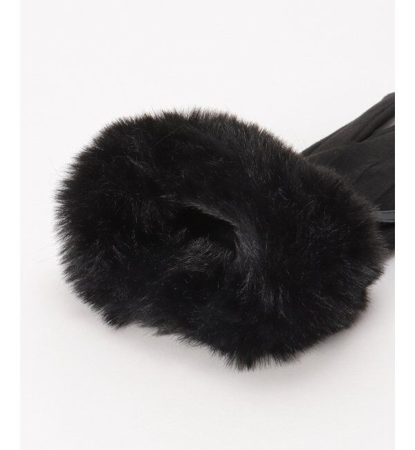 Lbc with Life「リボン＆ファー付きグローブ」|手袋|