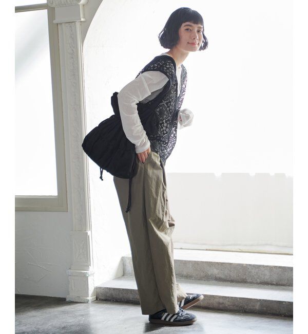 Lbc with Life「メッシュギャザー巾着トートバッグ」|その他|