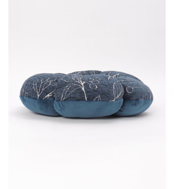 Lbc with Life「シェニール　花円座クッション」|クッション・クッションカバー|