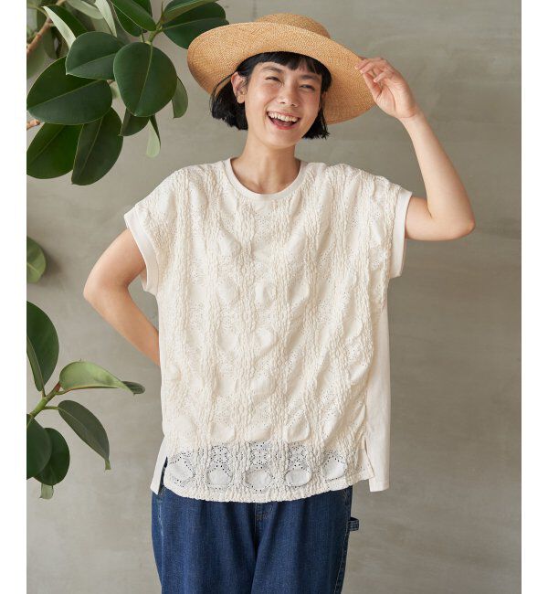 Lbc with Life「レースジャカード切り替えプルオーバー」|その他|