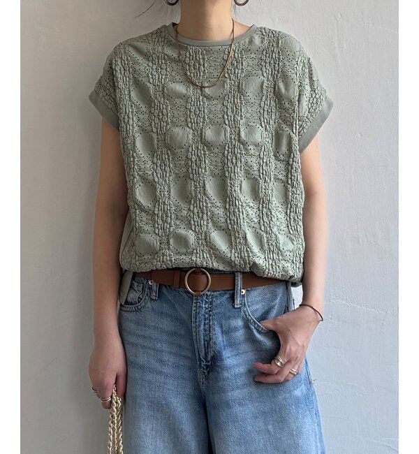 Lbc with Life「レースジャカード切り替えプルオーバー」|その他|