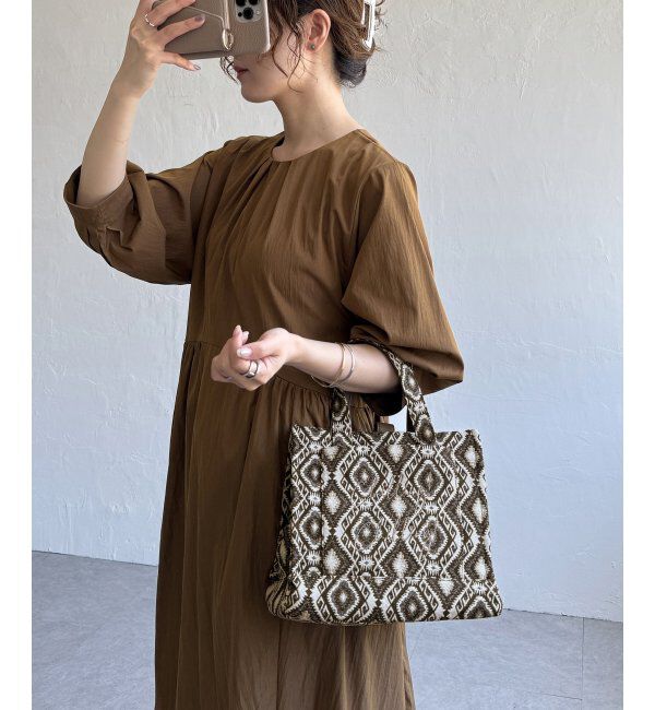 Lbc with Life「ジャガード手持ちロゴバッグ」|その他|