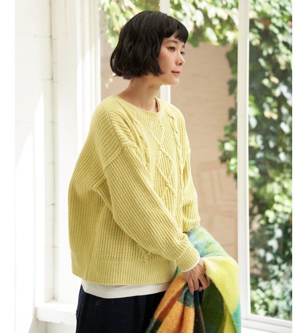 Lbc with Life「マットモールケーブルニットプルオーバー」|カーディガン|