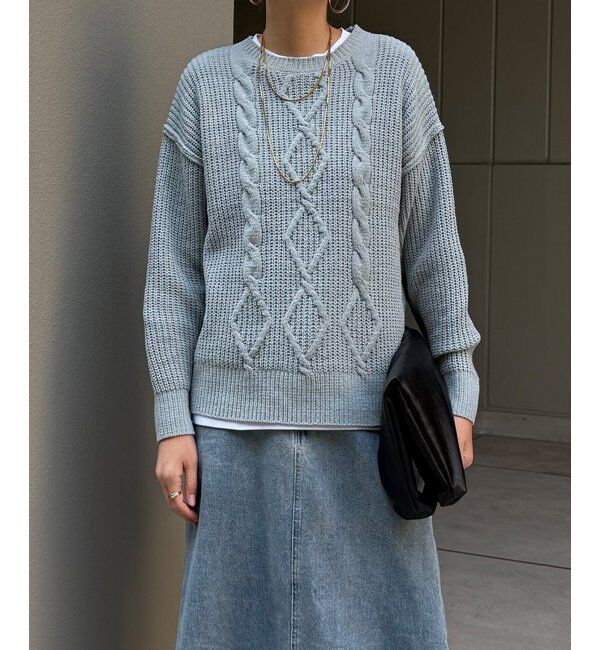 Lbc with Life「マットモールケーブルニットプルオーバー」|カーディガン|