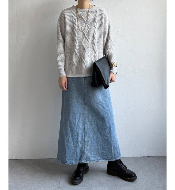 Lbc with Life「マットモールケーブルニットプルオーバー」|カーディガン|