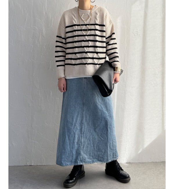 Lbc with Life「マットモールケーブルニットプルオーバー」|カーディガン|