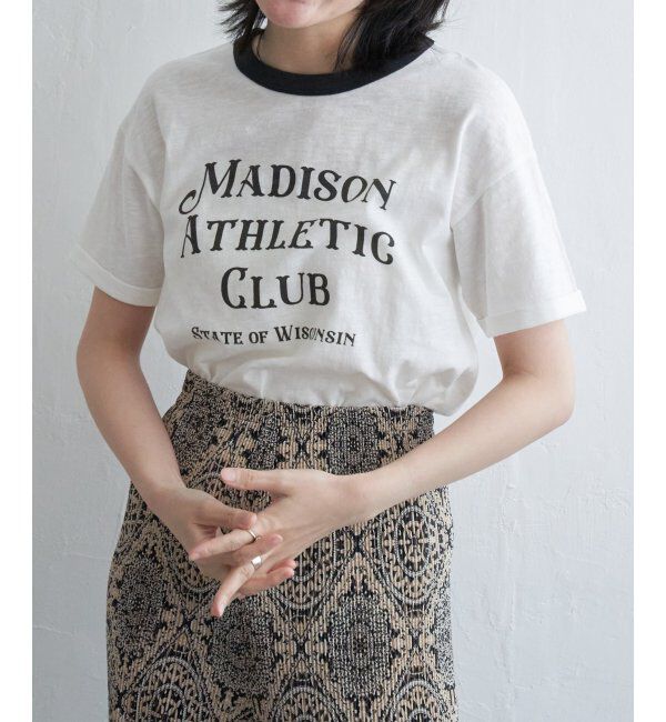 VENCE share style「MADISONリンガーT」|Tシャツ・カットソー|オフホワイト
