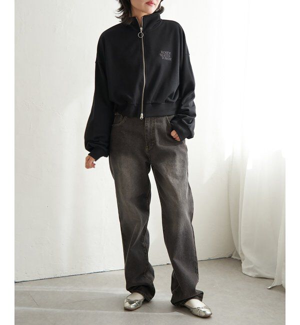 VENCE share style「裏毛ショートブルゾン」|スウェット・ジャージ|