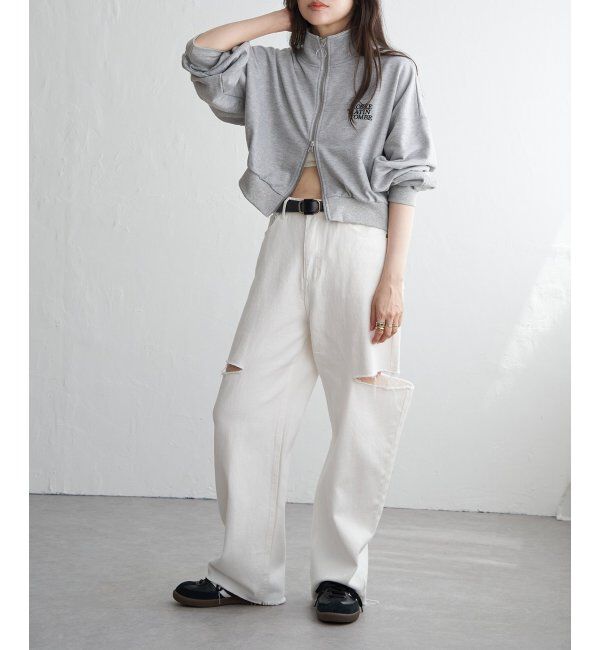 VENCE share style「裏毛ショートブルゾン」|スウェット・ジャージ|